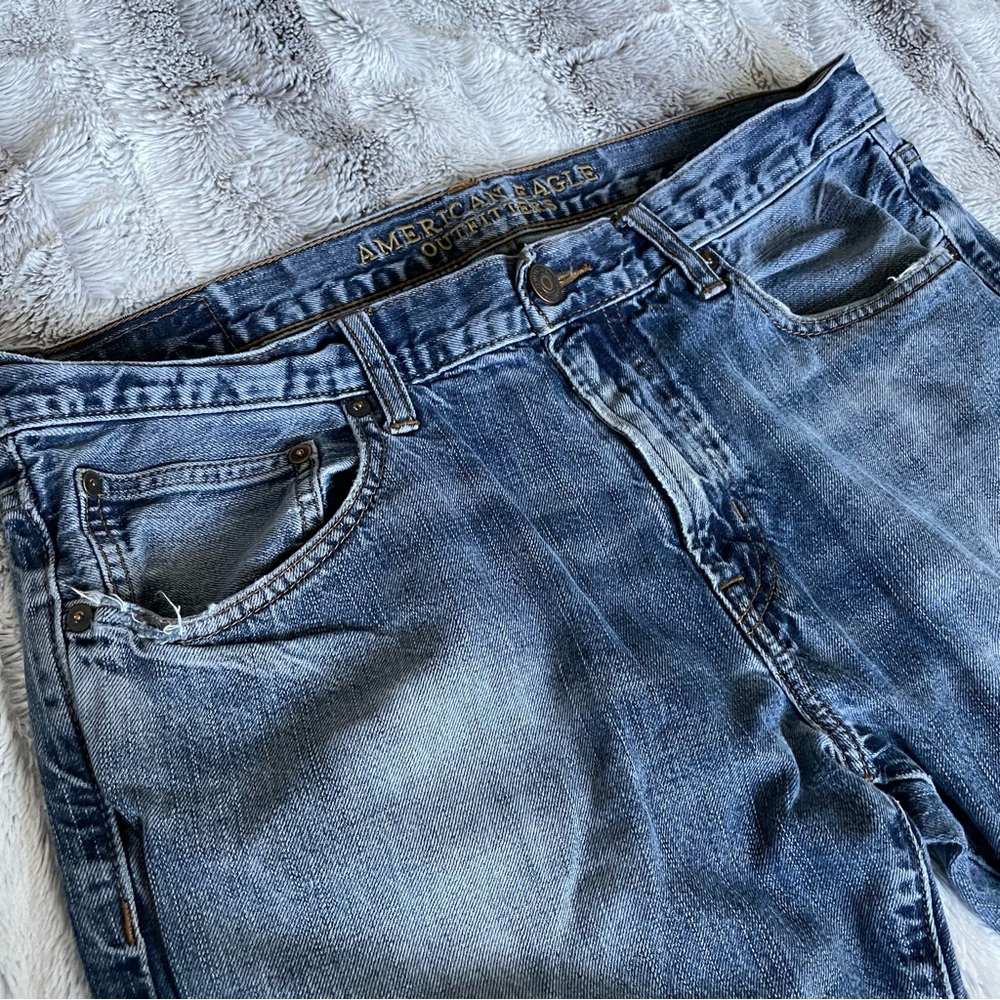 American Eagle | Mens original straight blue jeans size 34x30
